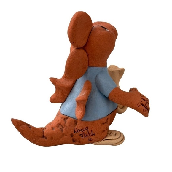 Dragon Works Clay Dragon With Cat - Picture 3 of 7